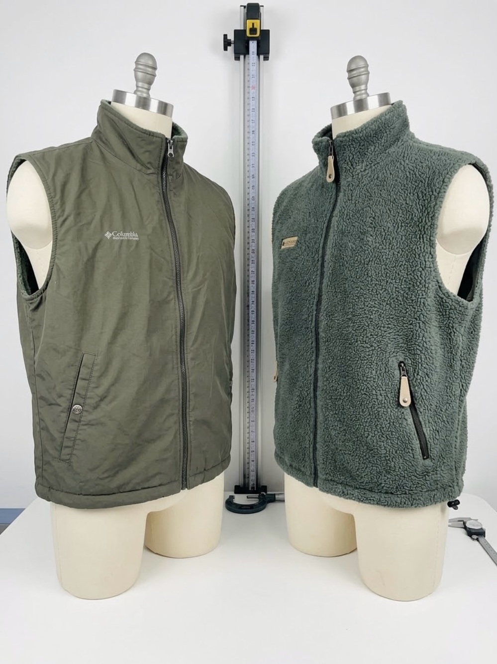 Columbia Sportswear Reversible Sherpa Fleece & Shell Vest Olive
Green - XL